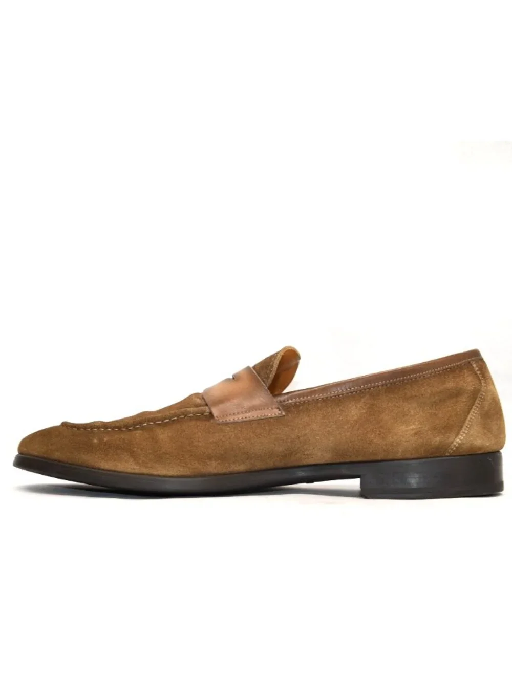 Magnanni Flex Ramiro II Loafer Tan Brown Suede Size 13 M 26210 DD559